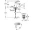 Смеситель для раковины Grohe Eurostyleс нажимным донным клапаном, S-size, хром 23930003 2