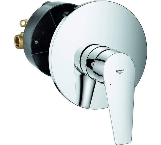 Смеситель для душа Grohe Start Edge QuickFix скрытого монтажа, в комплекте с монтажной частью, хром 24202001 1