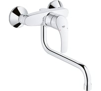 Смеситель для кухонной мойки Grohe Eurosmart настенный, излив 240 мм, хром 32224002