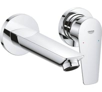 Смеситель для раковины Grohe BauEdge скрытого монтажа на 2 отверстия, в комплекте с монтажной частью, хром 20474001