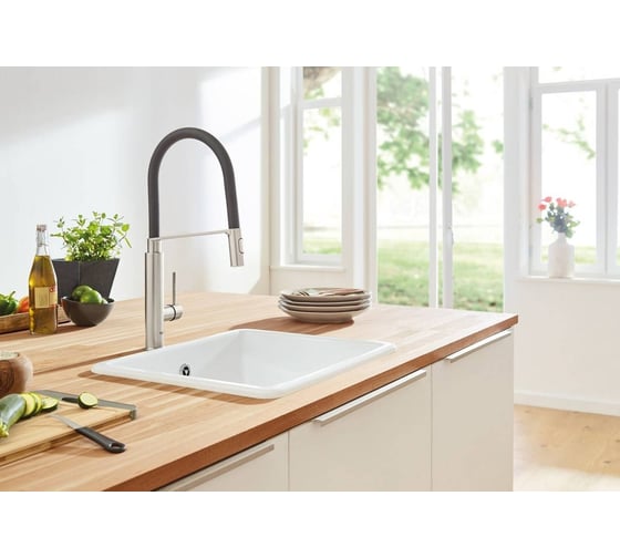 Смеситель для кухонной мойки Grohe Concetto профессиональный, суперсталь 31491DC0