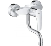 Смеситель для кухонной мойки Grohe Eurosmart настенный монтаж, вынос излива 150 мм, хром 31509003