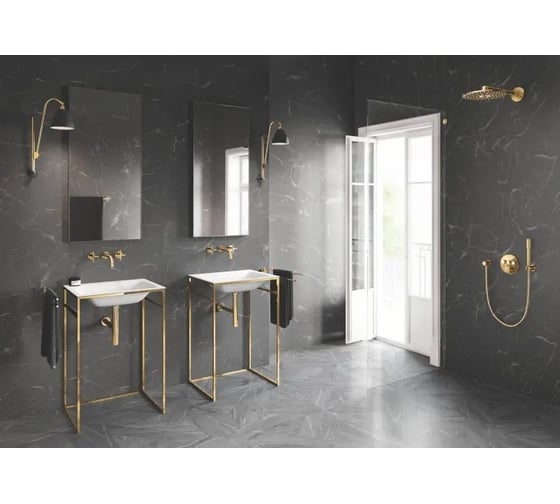 Верхний душ и душевой кронштейн Grohe Rainshower 310 SmartActive холодный рассвет глянец 26475GL0