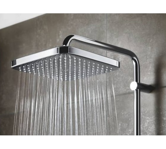 Верхний душ Grohe Tempesta 250 CUBE квадратный (низ-хром, верх-белый), хром 26685000