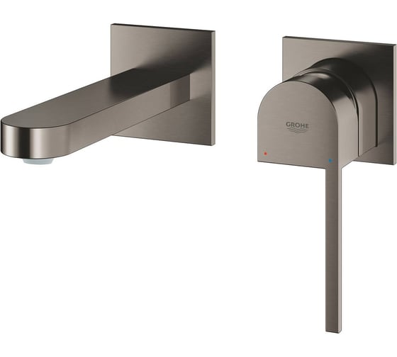 Внешняя часть смесителя для раковины Grohe Plus на 2 отверстия, M-Size, темный графит матовый 29303AL3
