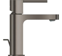Смеситель для раковины Grohe Plus с донным клапаном, S-Size темный графит матовый 32612AL3