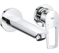 Смеситель для раковины Grohe BauLoop скрытого монтажа на 2 отверстия, в комплекте с монтажной частью, хром 20289001