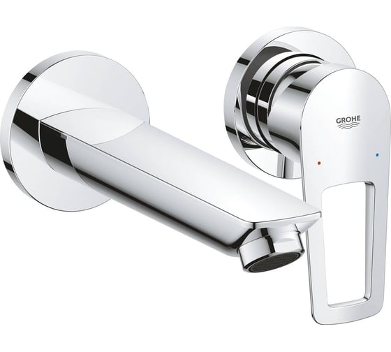 Смеситель для раковины Grohe BauLoop скрытого монтажа на 2 отверстия, в комплекте с монтажной частью, хром 20289001