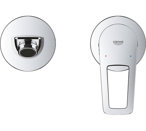 Смеситель для раковины Grohe BauLoop скрытого монтажа на 2 отверстия, в комплекте с монтажной частью, хром 20289001