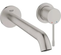 Внешняя часть смесителя для раковины Grohe Essence на 2 отверстия, L-Size, суперсталь 19967DC1