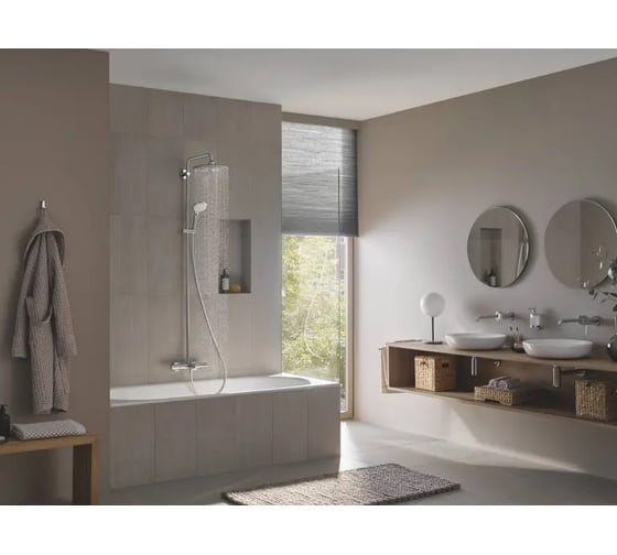 Душевая система для ванны Grohe поворотная с термостатом euphoria 260 27475002 00000091467