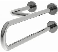 Полукруглый поручень NOFER левый неподвижный с тремя точками опоры, глянцевый 15047.В