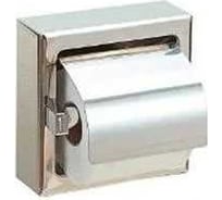 Держатель для 1 рулона туалетной бумаги с крышкой NOFER квадратный из нержавеющей стали, матовый 05007.S
