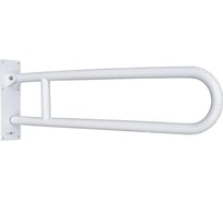 Полукруглый поручень для людей с ограниченными возможностями NOFER без держателя для туалетной бумаги, белый 15051.SP.80.W