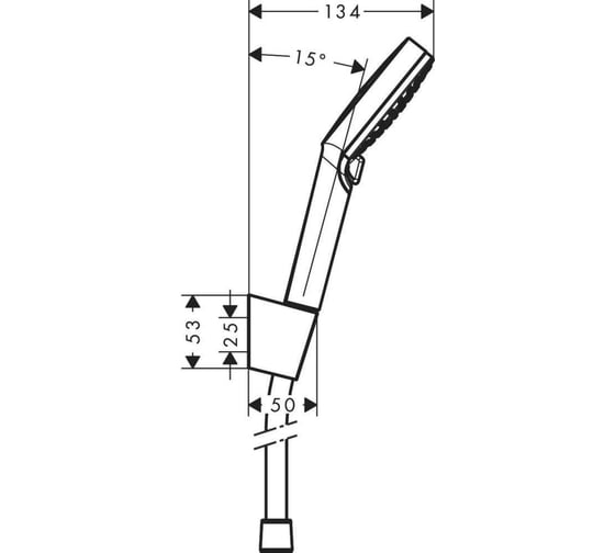 Душевой набор HANSGROHE Crometta Vario Porter белый/хром 26693400 00000070153