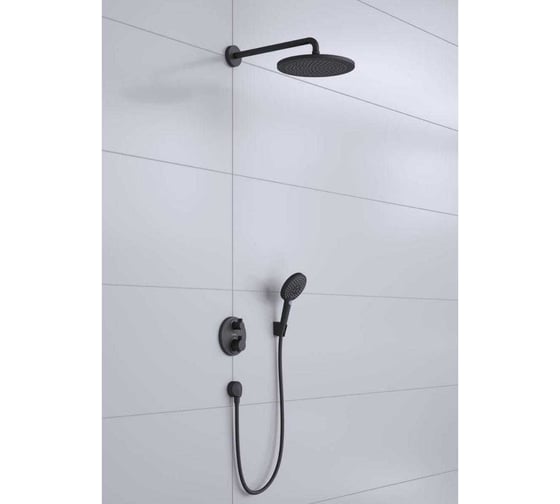 Душевой комплект HANSGROHE Croma 280 1jet Set 8 в 1 (26220670+27413670+26530670+15758670+01800180+28331670+27454670+28272670) матовый черный 27961670 00000096463