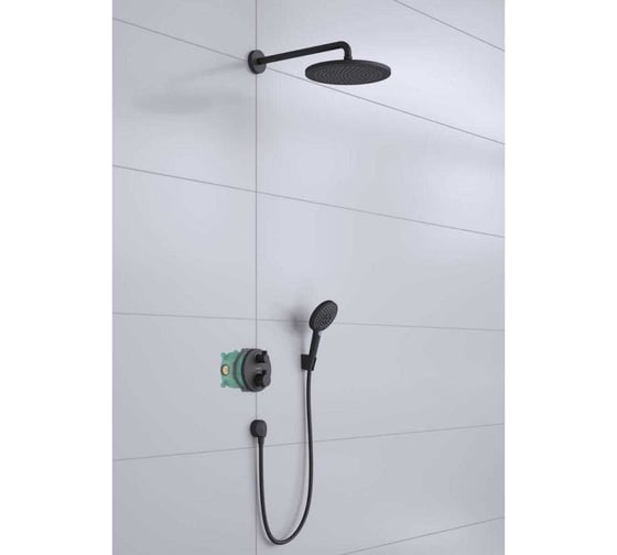 Душевой комплект HANSGROHE Croma 280 1jet Set 8 в 1 (26220670+27413670+26530670+15758670+01800180+28331670+27454670+28272670) матовый черный 27961670 00000096463