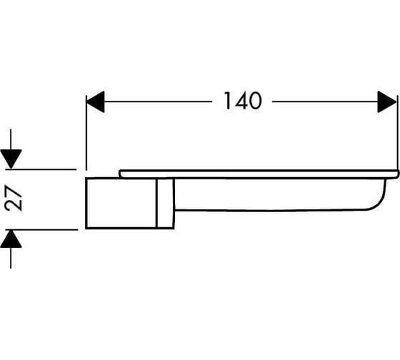 Мыльница Hansgrohe Cassetta S 28684000 00061367