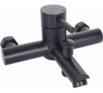 Смеситель для ванны ARGO Solid черный, d-35, нержавеющая сталь 43977