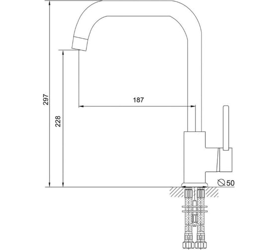 Смеситель для кухни SANDAY SD563304-20
