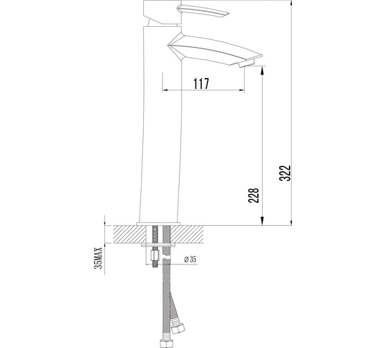 Смеситель для раковины Lemark Atlantiss LM3209C