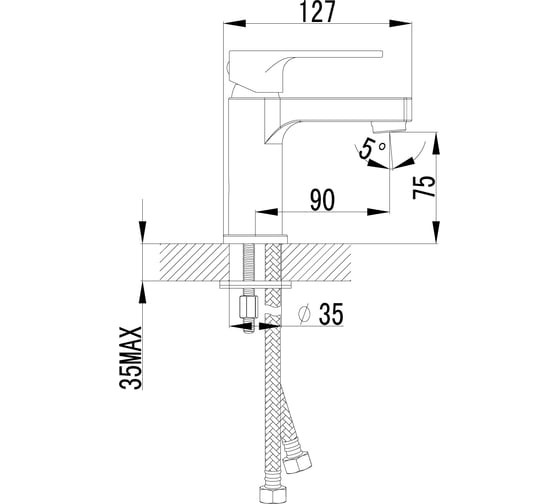 Смеситель для раковины Lemark Plus Grace LM1506С