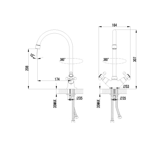 Смеситель для кухни Lemark Plus Harmony LM1405C