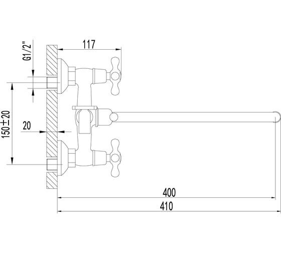 Универсальный смеситель Lemark Standard LM2151C