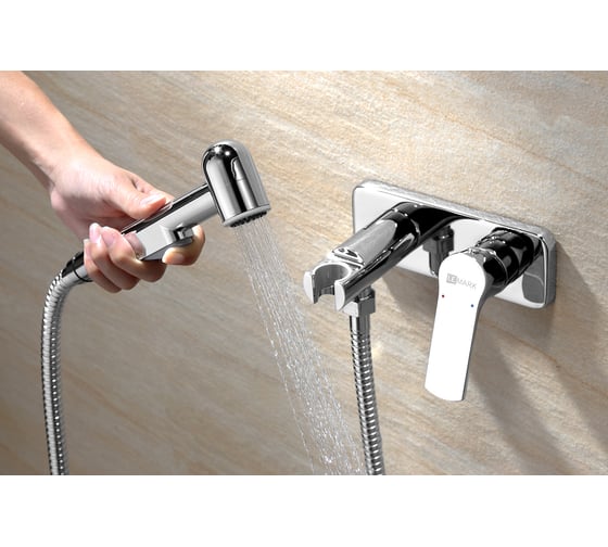 Встраиваемый смеситель с гигиеническим душем Lemark Plus Grace LM1519C