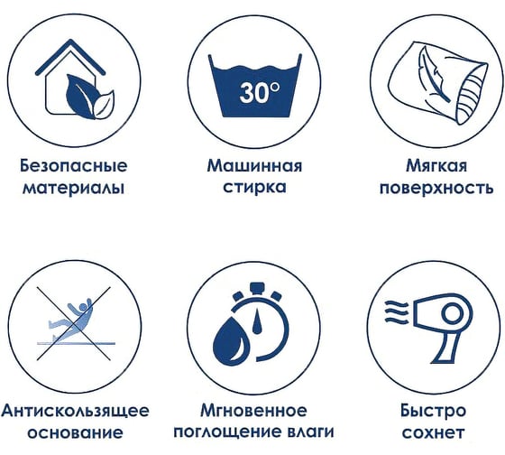 Коврик для ванной комнаты WasserKraft Lopau almondine BM-6015