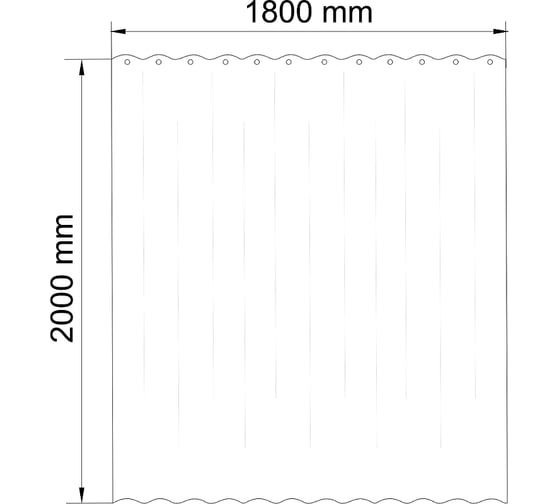 Шторка для ванной WasserKraft Nau SC-77103
