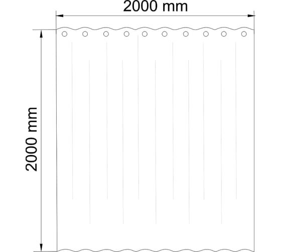 Шторка для ванной WasserKraft Aland SC-85103
