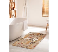 Коврик для ванной комнаты и туалета противоскользящий JOYARTY "Праздник масленицы" 60х100 см bath_378847_60x100