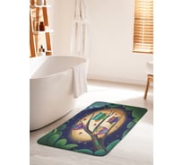 Коврик для ванной комнаты и туалета противоскользящий JOYARTY "Совы ночью" 60х100 см bath_378656_60x100