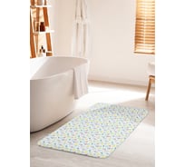 Коврик для ванной комнаты и туалета противоскользящий JOYARTY "Цветочное безумие" 60х100 см bath_423248_60x100