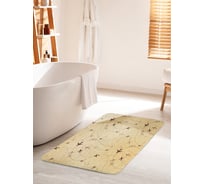 Коврик для ванной комнаты и туалета противоскользящий JOYARTY "Карта полета" 60х100 см bath_423755_60x100