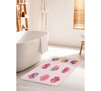 Коврик для ванной комнаты и туалета противоскользящий JOYARTY "Мед и гранат" 60х100 см bath_423888_60x100