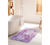 Коврик для ванной комнаты и туалета противоскользящий JOYARTY "Прикосновение к лепесткам" 60х100 см bath_317225_60x100