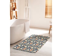 Коврик для ванной комнаты и туалета противоскользящий JOYARTY "Морские ракушки" 60х100 см bath_423820_60x100