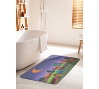 Коврик для ванной комнаты и туалета противоскользящий JOYARTY "Милый городок" 60х100 см bath_385276_60x100