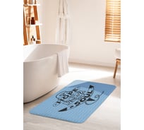 Коврик для ванной комнаты и туалета противоскользящий JOYARTY "Надежда - якорь для души" 60х100 см bath_61701_60x100
