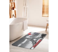 Коврик для ванной комнаты и туалета противоскользящий JOYARTY "Облачный Париж" 60х100 см bath_244894_60x100