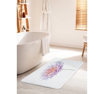 Коврик для ванной комнаты и туалета противоскользящий JOYARTY "Изящный лотос" 60х100 см bath_82433_60x100