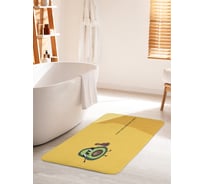 Коврик для ванной комнаты и туалета противоскользящий JOYARTY "Авокадо Рок-н-ролл" 60х100 см bath_396822_60x100