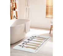 Коврик для ванной комнаты и туалета противоскользящий JOYARTY "Стройные африканки" 60х100 см bath_78157_60x100