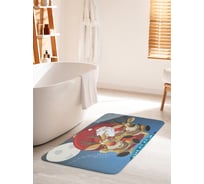 Коврик для ванной комнаты и туалета противоскользящий JOYARTY "Волшебные сани" 60х100 см bath_78661_60x100