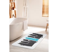 Коврик для ванной комнаты и туалета противоскользящий JOYARTY "Смешные кошки" 60х100 см bath_102962_60x100