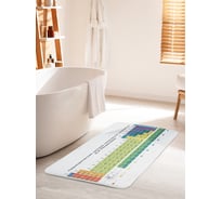 Коврик для ванной комнаты и туалета противоскользящий JOYARTY "Периодическая система химических элементов" 60х100 см bath_378494_60x100