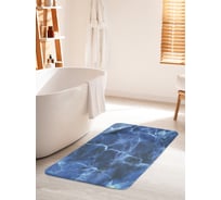 Коврик для ванной комнаты и туалета противоскользящий JOYARTY "Водные блики" 60х100 см bath_33978_60x100