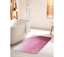 Коврик для ванной комнаты и туалета противоскользящий JOYARTY "Розовое напыление" 60х100 см bath_28898_60x100
